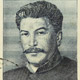 Timbre avec le visage de Staline